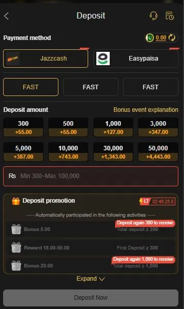 deposit process